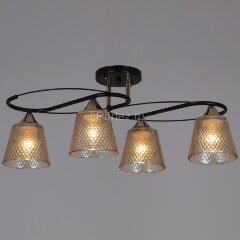 Потолочная люстра Reluce 06087-0.3-04 BK+FG