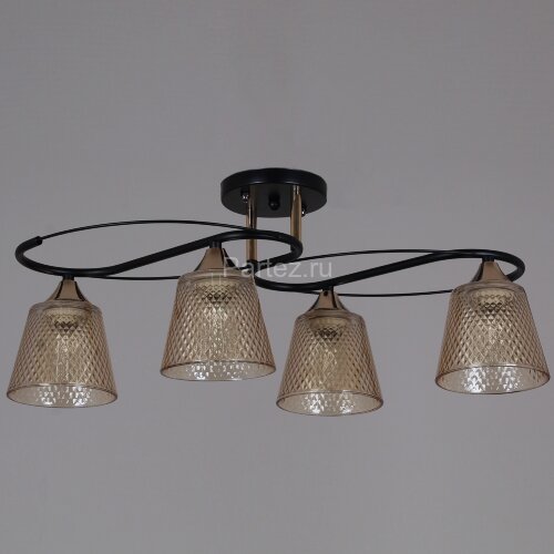Потолочная люстра Reluce 06087-0.3-04 BK+FG