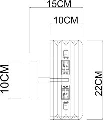 Бра Arte Lamp A1049AP-2GO