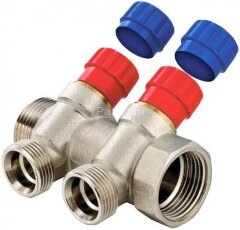 Коллектор с регулирующими вентилями 1&quot;х3х3/4&quot;ЕК VALTEC