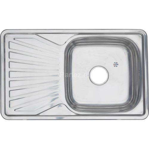 Мойка 7848 U MELANA 0,8/180 врезная прямоугольная с сифоном (123 t *10)