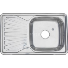 Мойка 7848 U MELANA 0,8/180 врезная прямоугольная с сифоном (123 t *10)