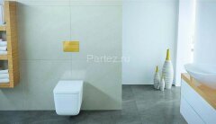 Кнопка смыва Oli 25.5х0.6х15 цвет золото