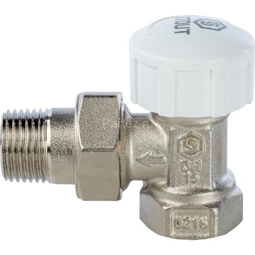 Клапан термостатический угловой 1/2" Stout