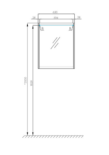 Зеркало-шкаф AQUATON Нортон 65 белое (1A249102NT010)