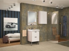 Зеркало-шкаф AQUATON Йорк 55 белый ясень (1A173202YOAV0)