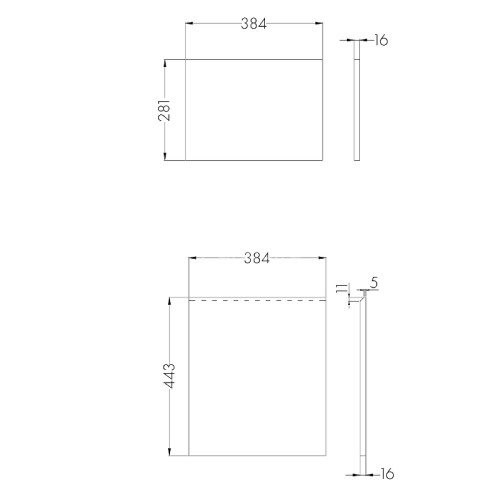 Фасад для тумбы Aquaton Лондри 40 Белый (1A274901LH010)