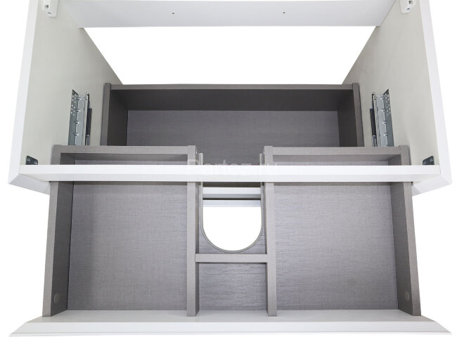 Комплект тумба Azario Velluto 80 800х450х660 подвесная, с раковиной Slim 80, белый матовый (CS000886