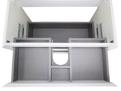 Комплект тумба Azario Velluto 80 800х450х660 подвесная, с раковиной Slim 80, белый матовый (CS000886