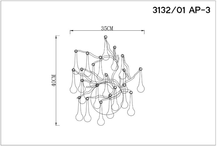Бра Divinare 3132/01 AP-3