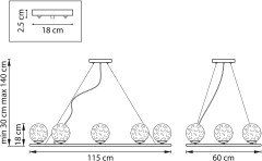 Подвесная люстра Lightstar 815287