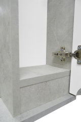 Зеркало-шкаф Loranto Florena 70 700х135х600 правый, темный бетон (CS00090037)