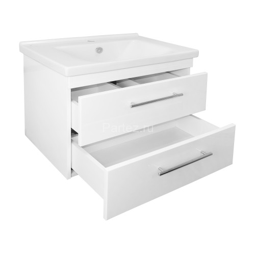 Комплект тумба Loranto Karina 70/2 700х450х550 подвесная с раковиной Миранда 70 (CS00086521)