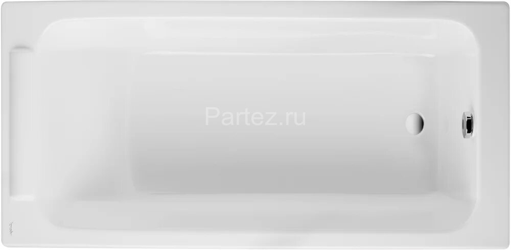 Ванна чугунная Jacob Delafon PARALLEL 170х70 см без антискользящего покрытия, без отверстий для руче
