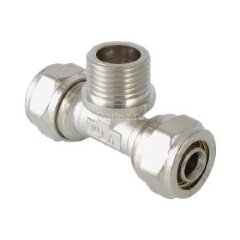 Тройник обжимной с наружней резьбой 26х3/4&quot;х26 VALTEC