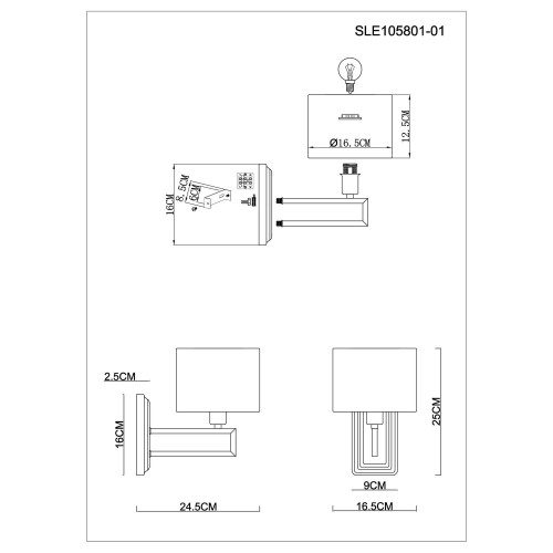 Бра Evoluce SLE105801-01