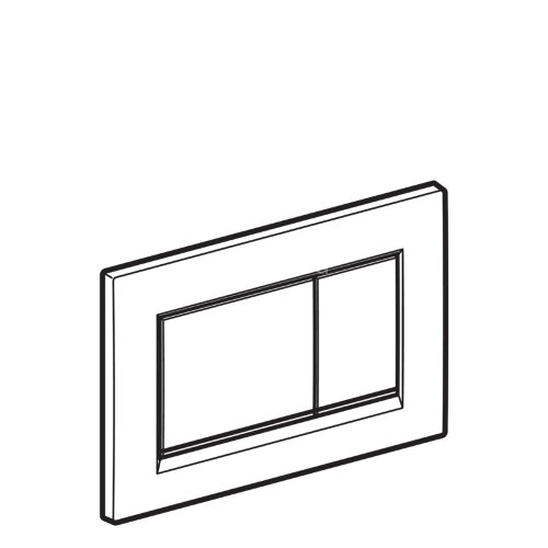 Кнопка смыва Sigma 30 для двойного смыва, глянцевый хром/матовый хром (115.883.KH.1)