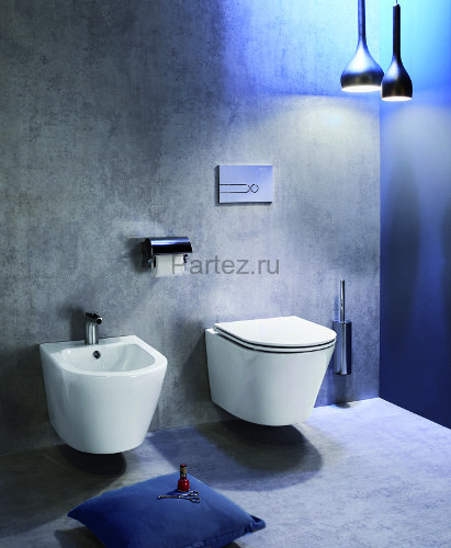 Унитаз подвесной Jacob Delafon Rodin+ безободковый, белый (EDY102-00)