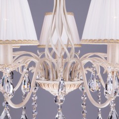Подвесная люстра Eurosvet 3637/7 белый с золотом
