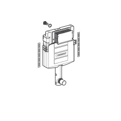 Смывной бачок скрытого монтажа Geberit Sigma 12 см, 6/3 литра (109.300.00.5)