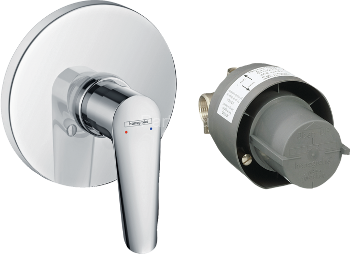 71608000 Logis E Смеситель для душа, однорычажный, СМ (внешняя+скрытая часть)