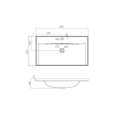 Раковина AQUATON Айрис 80, белая (1A722931AG010)