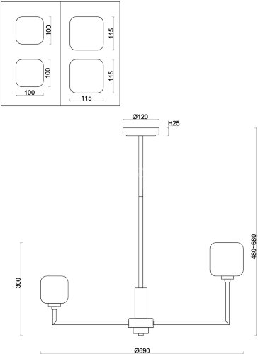 Потолочная люстра Freya FR5373CL-06BS