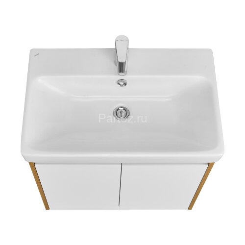 Тумба под раковину AQUATON Сканди 70 Doors универсальная, Белый/Дуб Рустикальный (1A278901SDZ90)