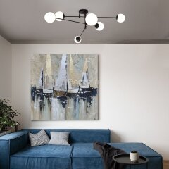 Потолочная люстра Eurosvet 30181/6 черный