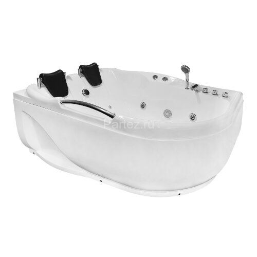 Ванна акриловая Loranto 1200х1700х650 с гидромассажем, левосторонняя, для двух персон (CS-806NL)