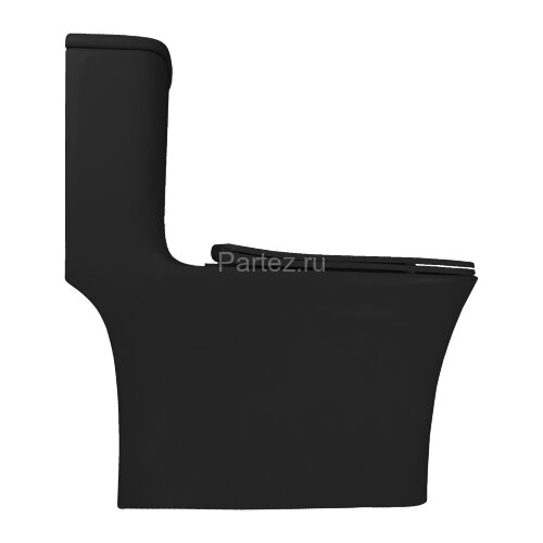 Унитаз-моноблок AZARIO GRESSA 705х370х760 напольный, безободковый в комплекте с сиденьем микролифт,