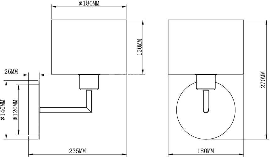 Бра Moderli V2730-1W