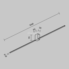 Настенный светильник Maytoni C071WL-L12GB3K