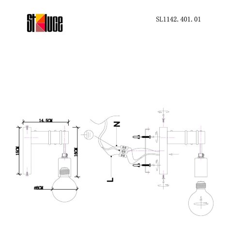 Бра Evoluce SL1142.401.01