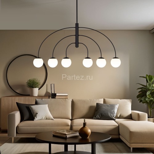 Потолочная люстра Eurosvet 30179/6 черный