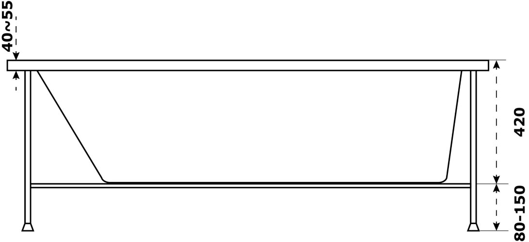 Ванна акриловая AZARIO Бали 180х80 (БАВ0105)