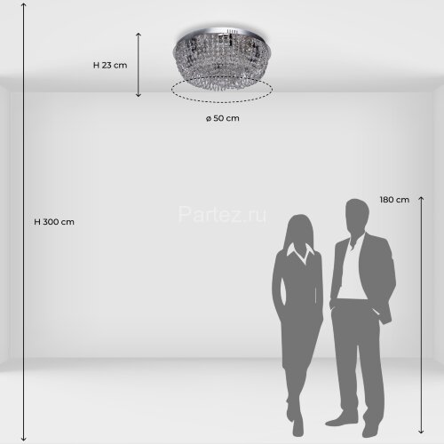 Потолочный светильник DeMarkt 366012706