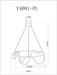 Подвесной светильник Moderli V4081-PL