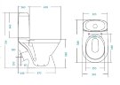 Унитаз-компакт Santek Римини с сидением стандарт (1.WH30.2.130)