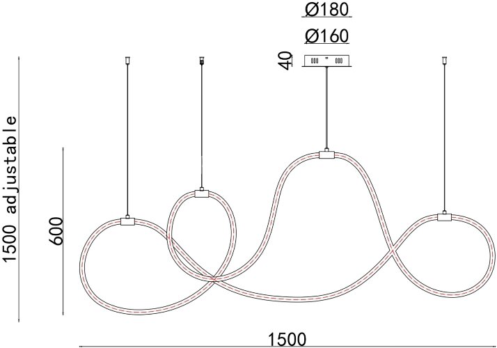 Подвесной светильник Arte Lamp A2850SP-80BK