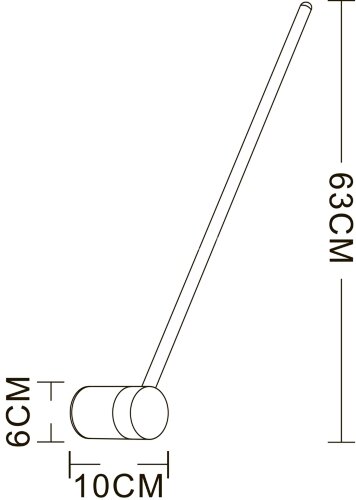 Бра Arte Lamp A2027AP-1PB