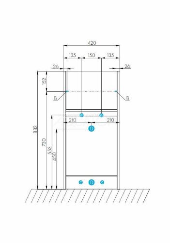 Тумба для раковины AQUATON Лондри 40 под стиральную машинку, белая (1A236001LH010)