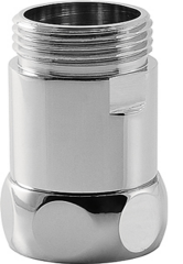 Соединение для полотенцесушителя Маргроид, прямое, г/ш, нержавеющая сталь, хром (CПг/г3/4"х1/2")