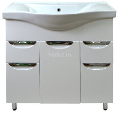 Комплект тумба Стиль- 80/2 800х850х460напольная, с раковиной Basic 80 (CS00070446)