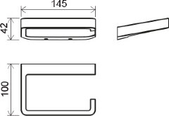Держатель туалетной бумаги Ravak 10° хром (X07P329)
