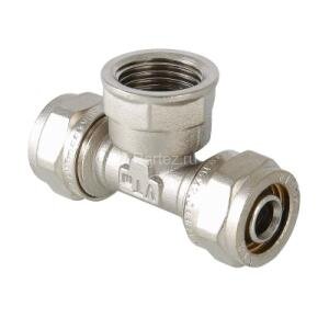 Тройник обжимной с внутренней резьбой 20х1/2"х20 VALTEC