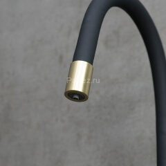 Смеситель Lemark Expert LM5083LGN-Black для кухни c гибким изливом, с подключением к фильтру с питье