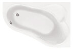 Ванна акриловая Santek Ибица асимметричная 160х100 правосторонняя белая