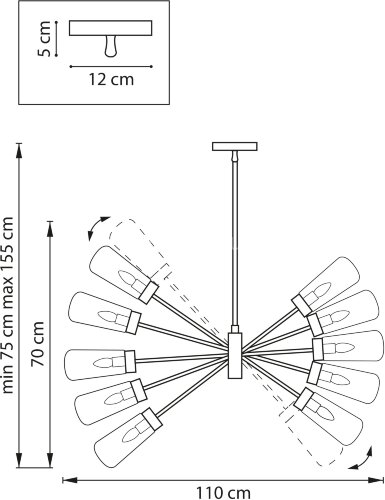 Потолочная люстра Lightstar 690103