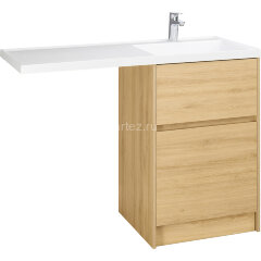 Тумба под раковину Aquaton Лондри 60 без фасада, дуб Сантана (1A266901LH0C0)